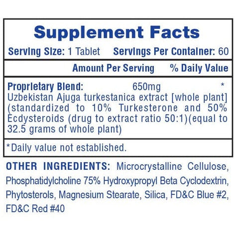 Turkesterone 650™ - Hi Tech Pharmaceuticals 60 Tabs